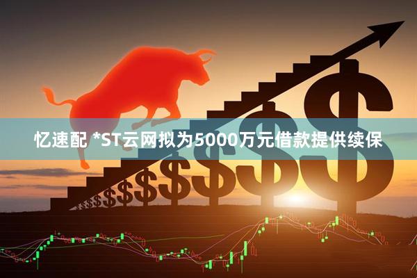 忆速配 *ST云网拟为5000万元借款提供续保