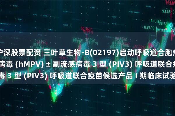 沪深股票配资 三叶草生物-B(02197)启动呼吸道合胞病毒 (RSV) + 人偏肺病毒 (hMPV) ± 副流感病毒 3 型 (PIV3) 呼吸道联合疫苗候选产品 I 期临床试验